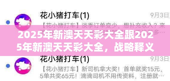 2025年新澳天天彩大全跟2025年新澳天天彩大全，战略释义、专家解析解释与落实,留心欺诈性营销