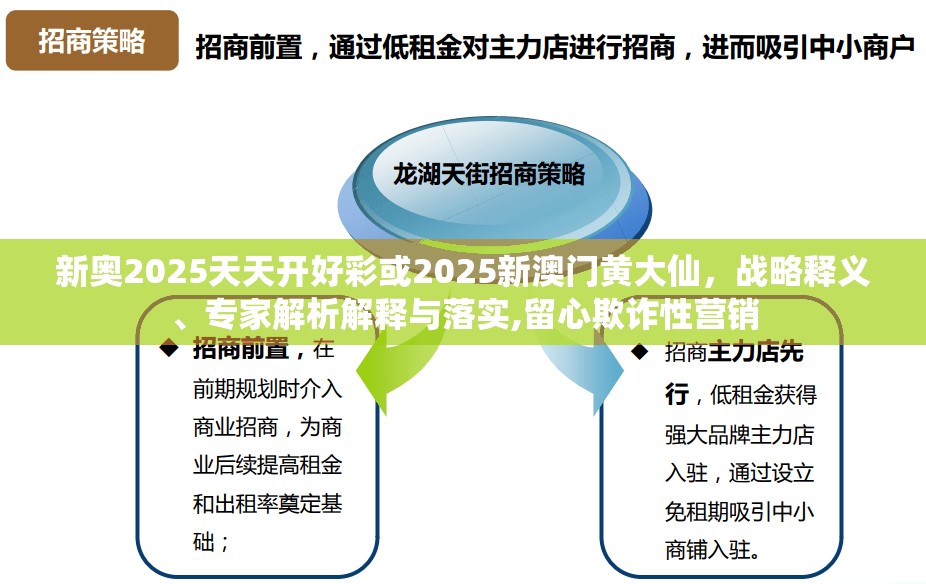 新奥2025天天开好彩或2025新澳门黄大仙，战略释义、专家解析解释与落实,留心欺诈性营销