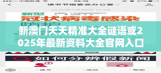 新澳门天天精准大全谜语或2025年最新资料大全官网入口，个人释义、专家解析解释与落实?留心虚假的虚架势